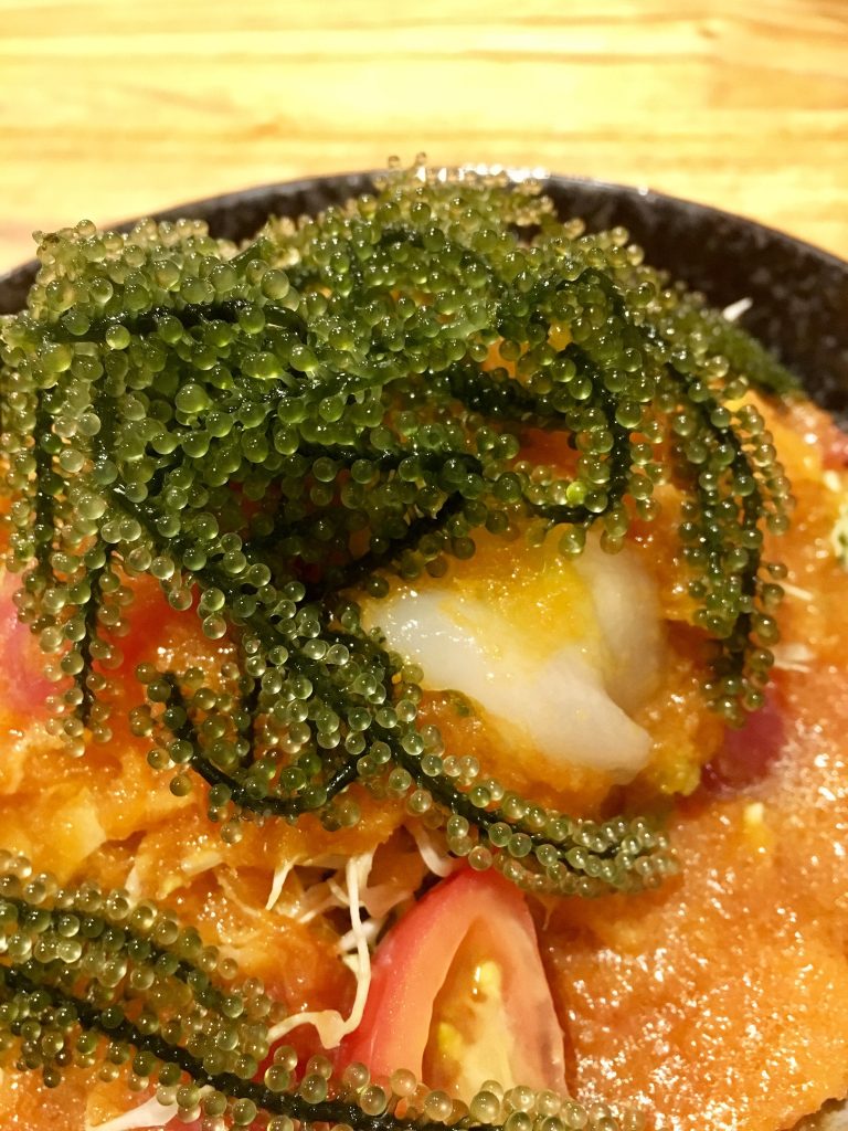 Yaeyama food: Umibudo seagrapes seaweed