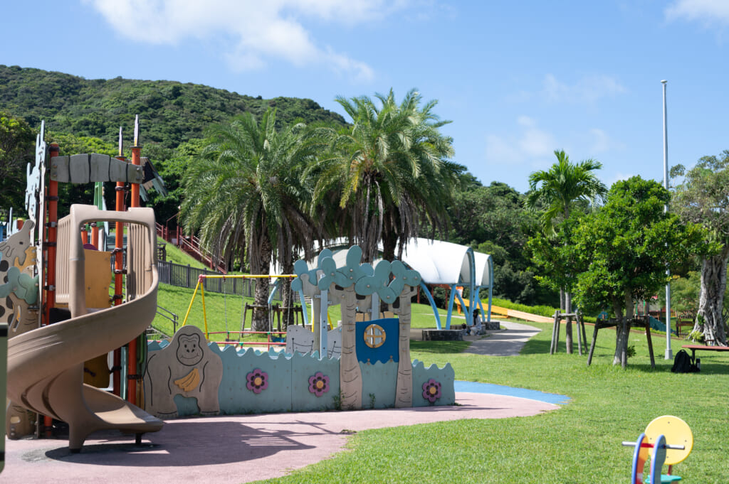 Play equipment at Banna Park on Ishigaki Island
