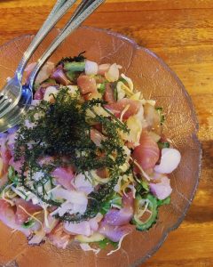 sashimi Dining Shrimper ishigaki restaurant okinawa japan