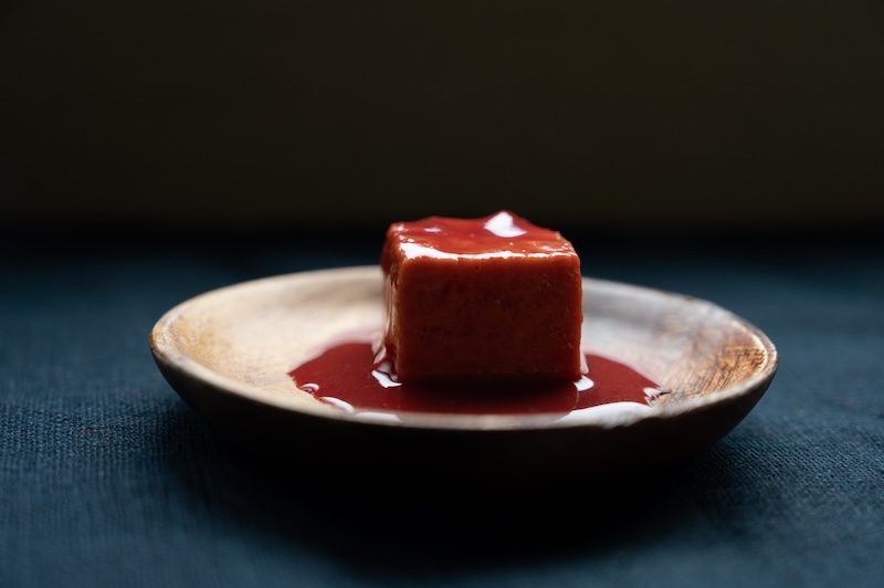 Red, fermented tofu - tofuyo